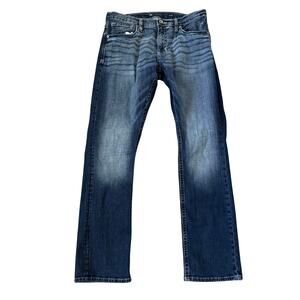 BKE Buckle Jeans Mens 34x32 Jake Straight Blue Denim Actual 33 X 31